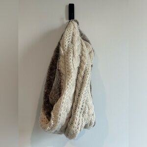 Cream Knitted Scarf